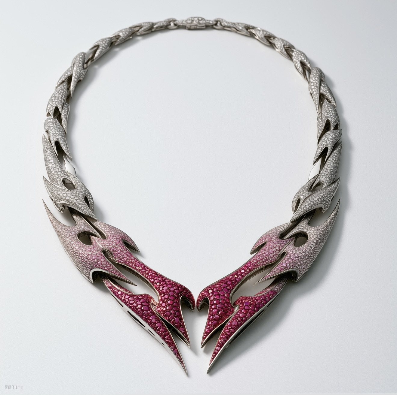 Collar study in rose tones